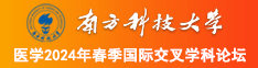 鸡吧操我视频南方科技大学医学2024年春季国际交叉学科论坛